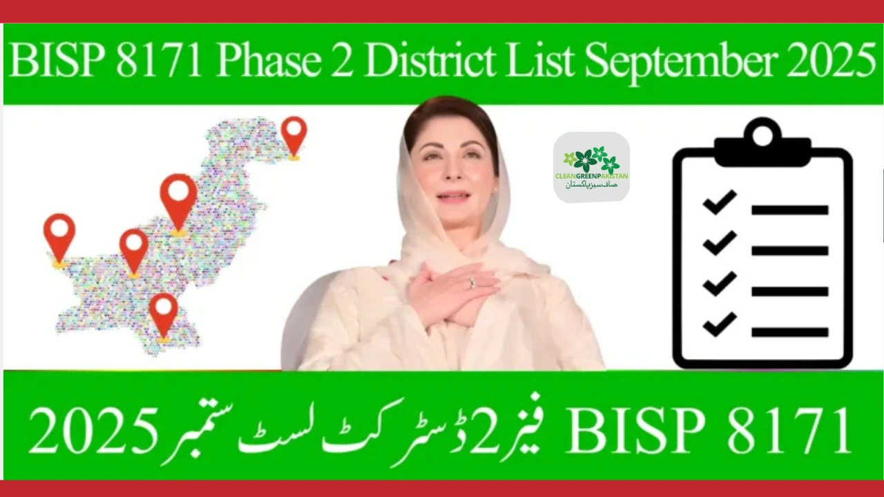 BISP 8171 Phase 2 District Payment List – September 2025 Check Rs. 13,500 Payment Schedule